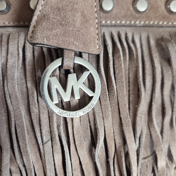 Michael Kors Fringe Suede Shoulder Bag - Picture 3 of 15